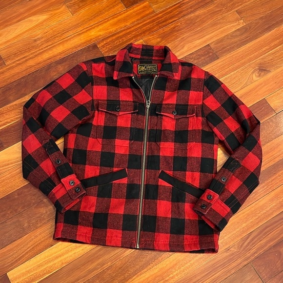 ⭐️ California Spirit 1859 Exclusively for WHO.A.U Plaid Wool Blend Jacket Large - Picture 1 of 6